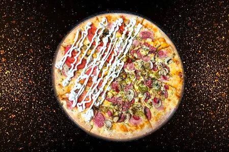  Пицца Карбонара и Мясная