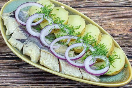 Сельдь с картофелем