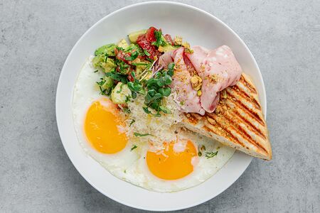 Фермерский завтрак с мортаделлой