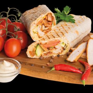 Шаурма на углях свиная