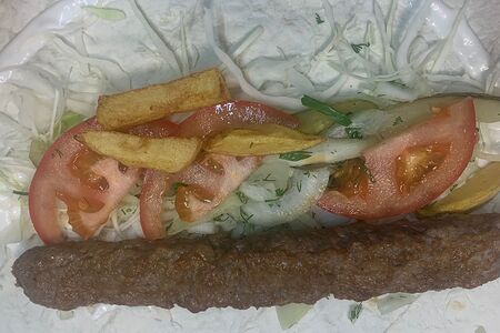 Кебаб из курицы в лаваше