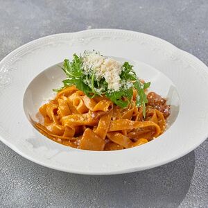 Паста с белыми грибами