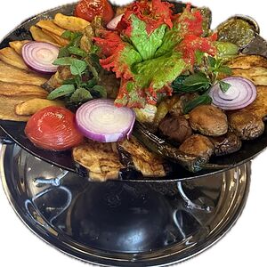 Садж-кебаб из бараньих внутренностей