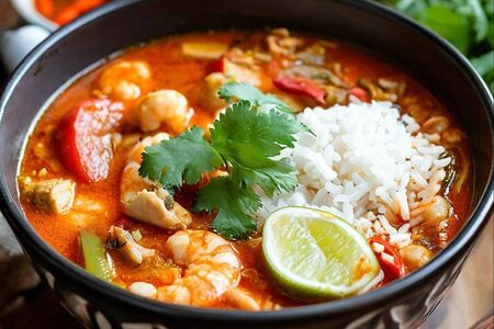 Том ям с морепродуктами