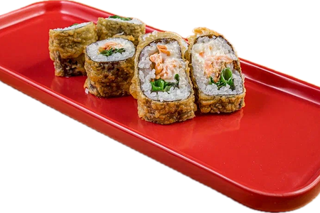 Теплый ролл с базиликом