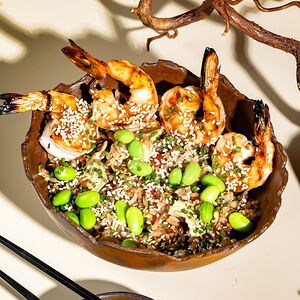 Тяхан с креветками