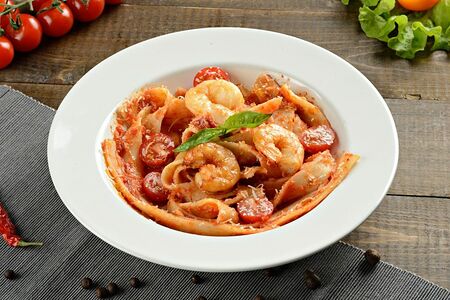 Паста с креветками