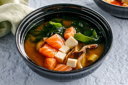 Суп Мисо с лососем