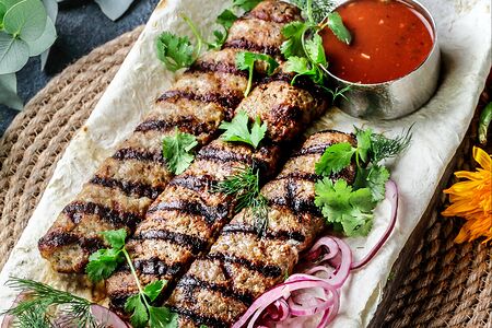 Кебаб из говядины на углях