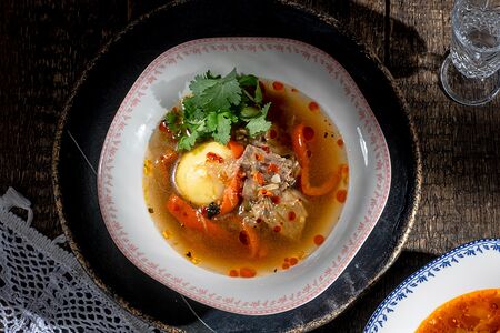 Хашлама с томленой говядиной