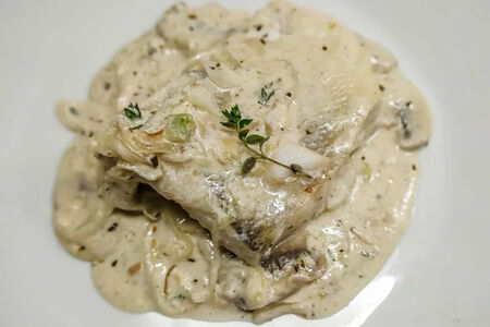 Сазан в сливочном соусе 