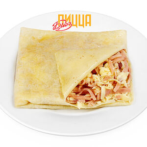 Блин Гурьевский с ветчиной и сыром