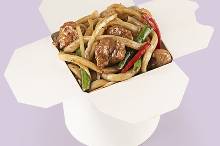 Лапша удон с курицей