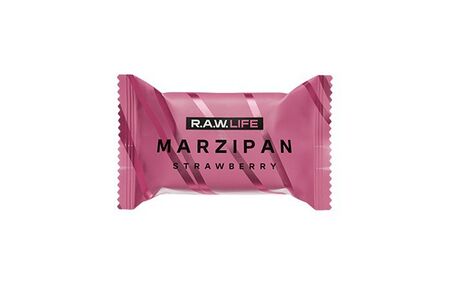 Конфета R.A.W life Земляничный марципан 