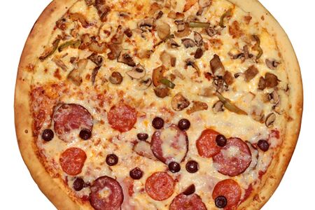 Пицца большая Мясная и Баффало на аджике 