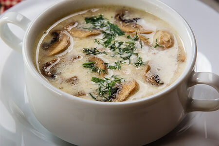 Суп сливочно-грибной