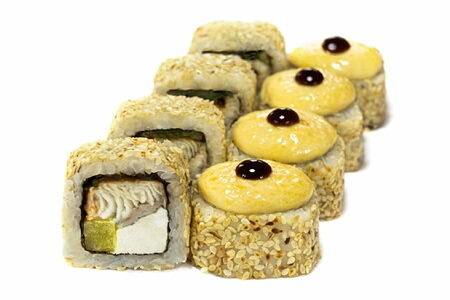 Запечённый ролл Фиеста с угрём