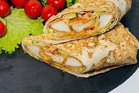 Шаурма со стрипсами сырная