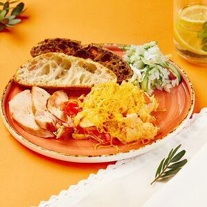 Омлет с ветчиной и сыром