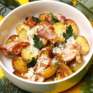 Картофель бейби с беконом