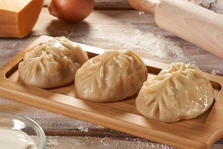 Манты с тыквой