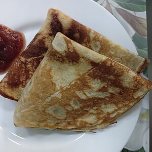 Блинчики с персиковым джемом (2 шт)