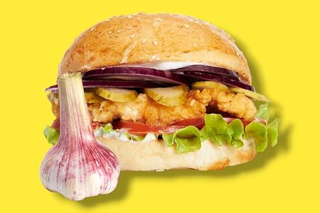 Чесночный бургер