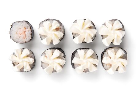 Мини ролл с беконом и сыром