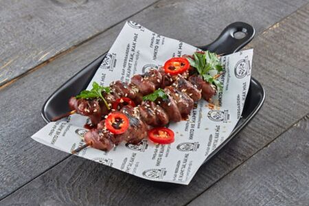 Куриные сердечки на гриле