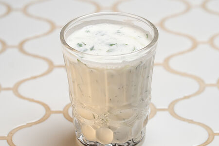 Айран с зеленью домашний