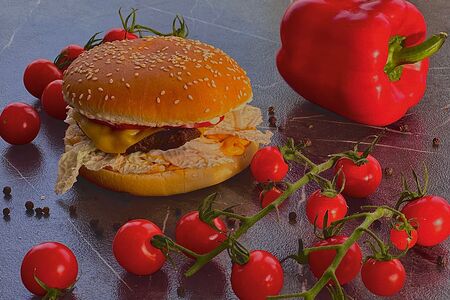 Чизбургер двойной