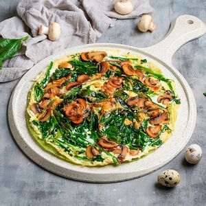 Սնկով և սպանախով ռոլլ