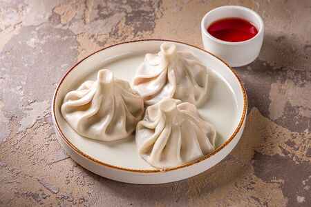 Хинкали с мраморной говядиной острые