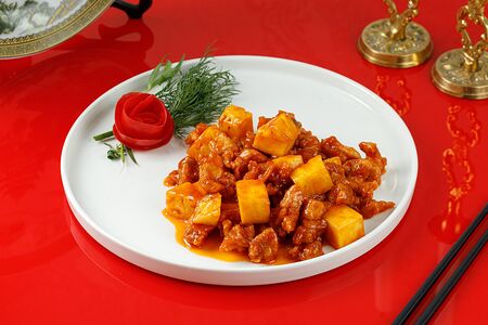 №7 Свинина в кисло-сладком соусе