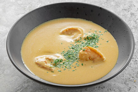 Рыбный суп с креветками