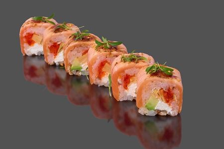 Лосось с карамелью