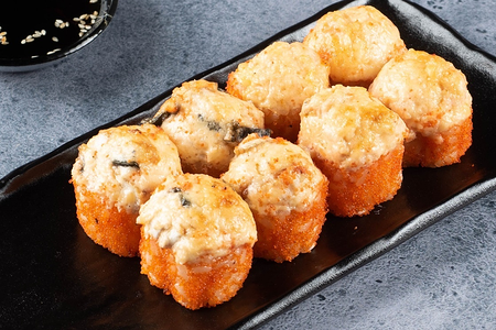 Запеченный с лососем и угрем