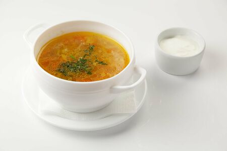 Щи с курицей