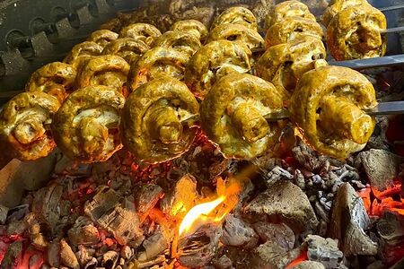 Шампиньоны гриль