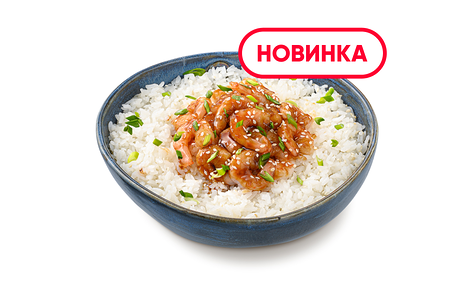Рис с креветками терияки