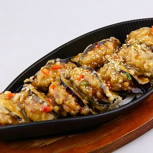 Баклажаны с мясной начинкой