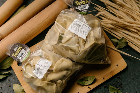 Вареники с шампиньонами полуфабрикат