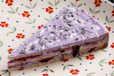 Лавандовый торт