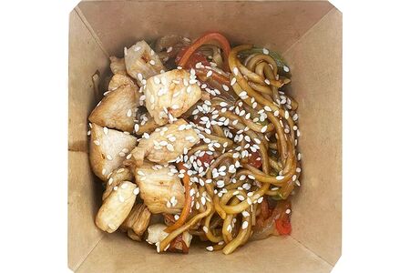 Лапша яичная с курицей