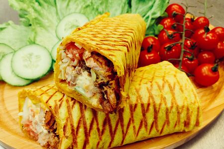 Шаурма Сырная свиная