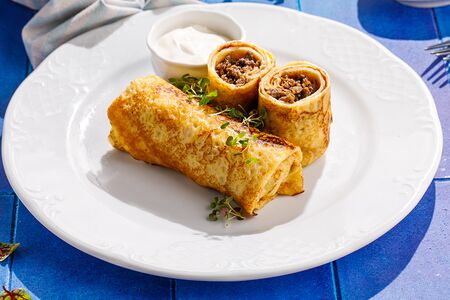 Блины с телятиной