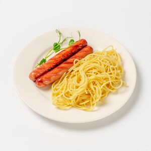 Спагетти с сосисками