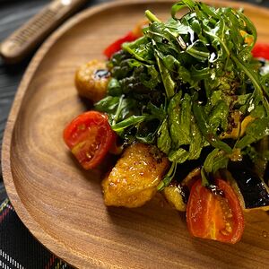 Хрустящие баклажаны с курицей