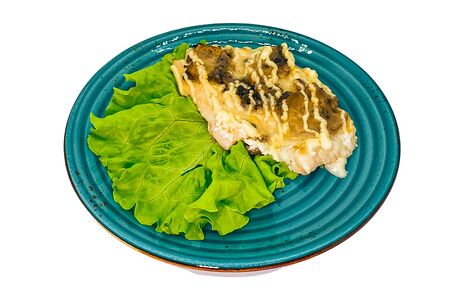 Курочка запеченная с грибами