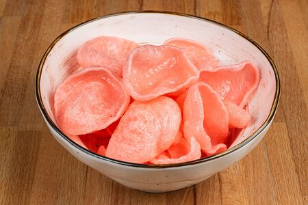 Чипсы креветочные с соусом терияки